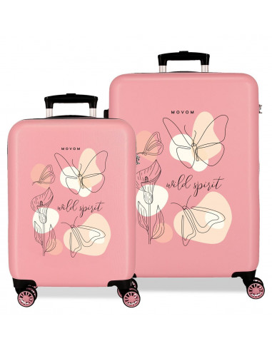 3941421 ABS LUGGAGE SET 2/55-65CM 4W. MOVOM LUGGAGE NUDE